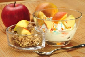 Cereal fruit yogurt