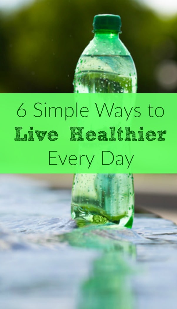Here are 6 simple things even the busiest wife or mom can do to live a little bit healthier every day. Healthy living | Healthy eating | Exercise | Sleep