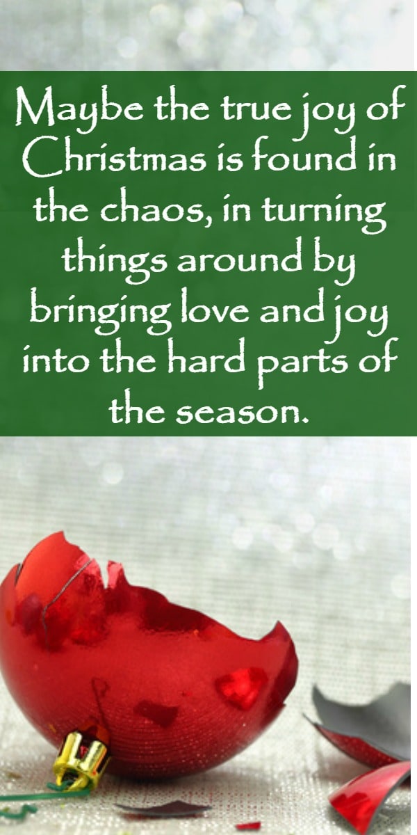 Finding joy in the chaos of Christmas - The key isn't perfection, but rather bringing love and joy into the hard parts of the season. Family | Peace | Holidays | Stress
