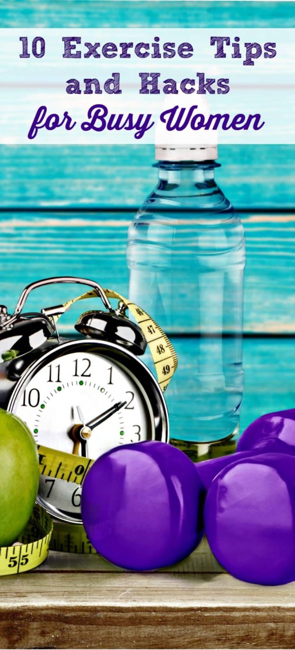 10 Exercise Tips for Women - Here are 10 practical things that every woman can do to find time (and energy!) for exercise and fitness in her busy schedule. This is the motivation you need to start working out, getting in shape, and reducing stress this week! #calmhealthysexy #exercise #exercisetips #fitness #workout #workoutforwomen