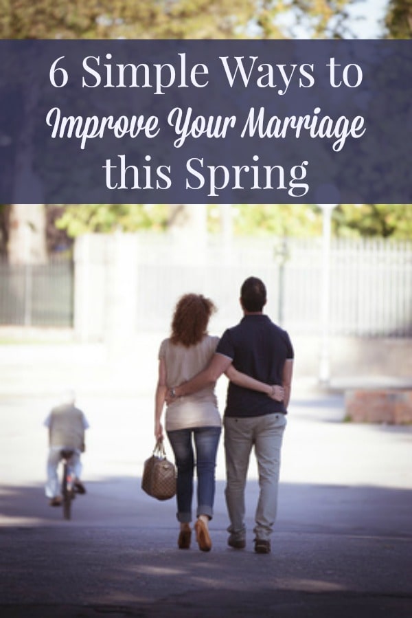 6 Simple Ways to Improve Your Marriage - Simple ideas for recharging and adding joy to your marriage. Marriage tips | Marriage advice