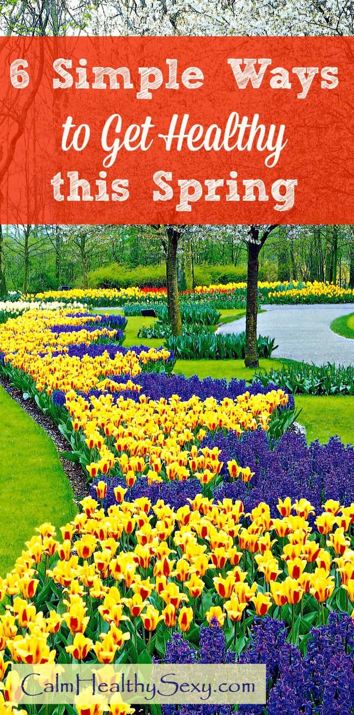 6 Ways to Get Healthy this Spring - Simple tips for taking care of your body and getting healthy this spring. Learn how to improve your diet, get more sleep and get fit - even though you don't have much time. Practical health tips for busy wives and moms. Healthy living for women | Healthy eating | Exercise | Fitness #healthyliving #healthylivingtips #gethealthythisspring #spring
