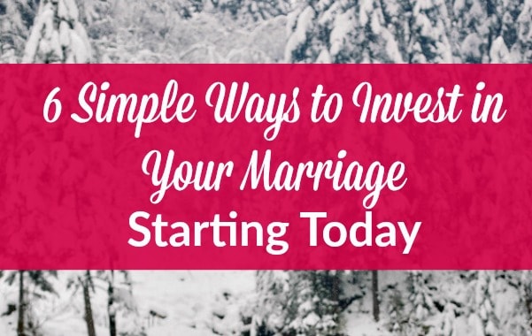 Invest in your marriage